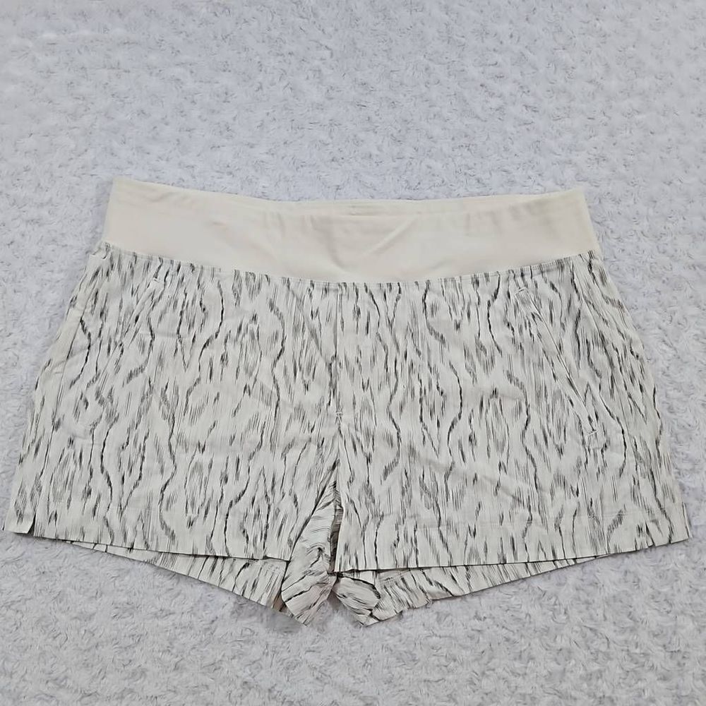 Athleta Trekkie North short women's size 20 #988235 Ikat Texture Magnolia Grey W